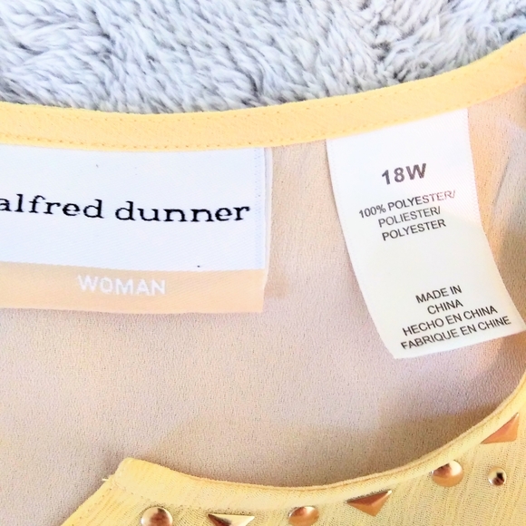 Alfred Dunner Sheer Layered Top - Picture 3 of 4